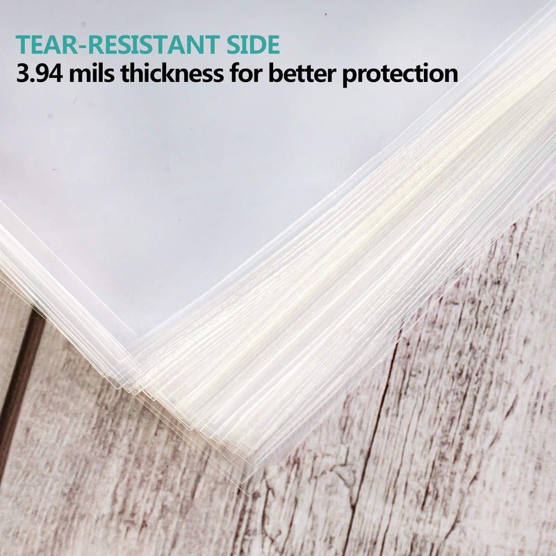 joybest 1000 Pcs - 6 x 9 Inch Clear Cello Cellophane Bags Self Sealing - 3.14 Mils Thick Cello Resealable Plastic Bag Fits 6 X 9 Prints  Photos  Cards & Envelopes - Image 5